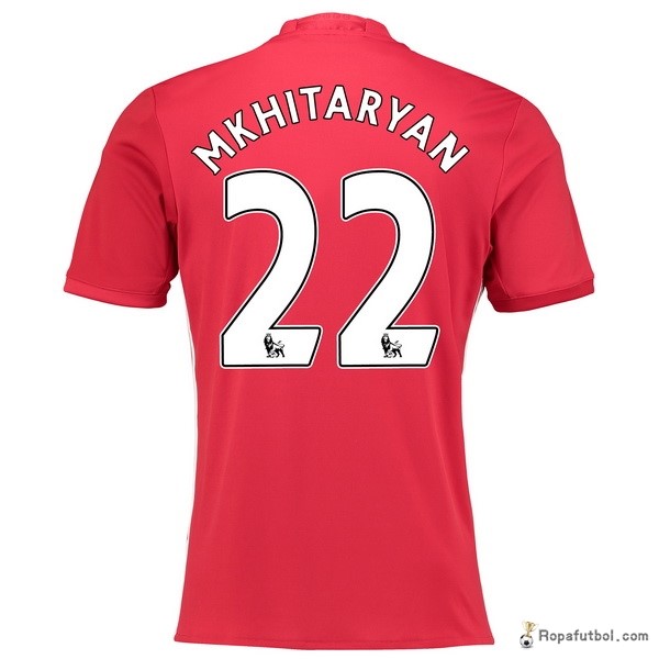 Camiseta Manchester United Replica Primera Ropa Mkhitaryan 2016/17 Rojo